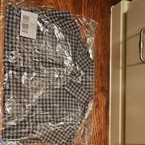 Black and White Plaid Shirt